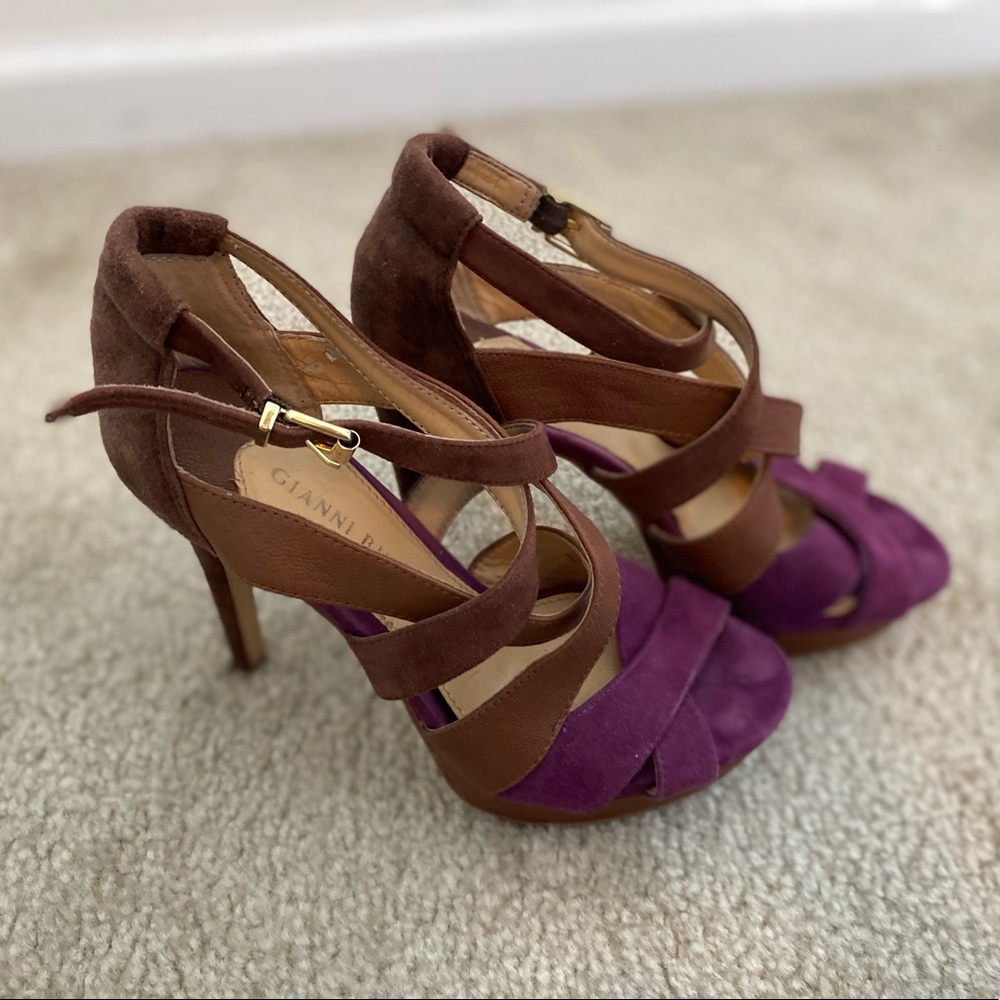 Gianni Bini - purple/brown heels